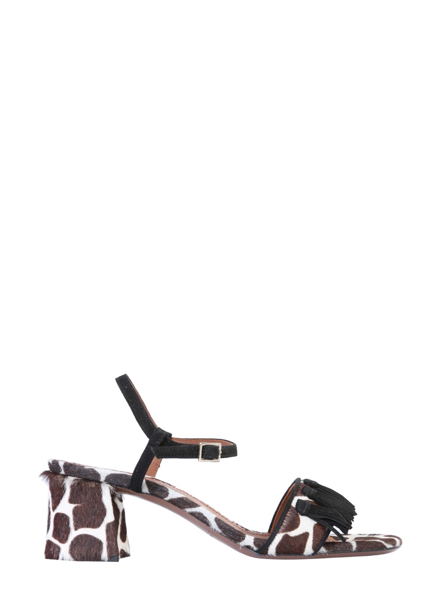 L'Autre Chose Sandals With Animal Print - IT 37.5
