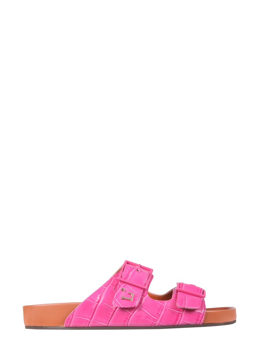 L'Autre Chose Sandals With Coconut Print Leather - IT 35