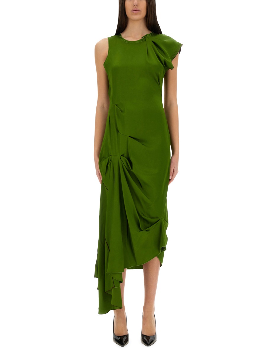 Victoria Beckham Draped Midi Dress - UK 6