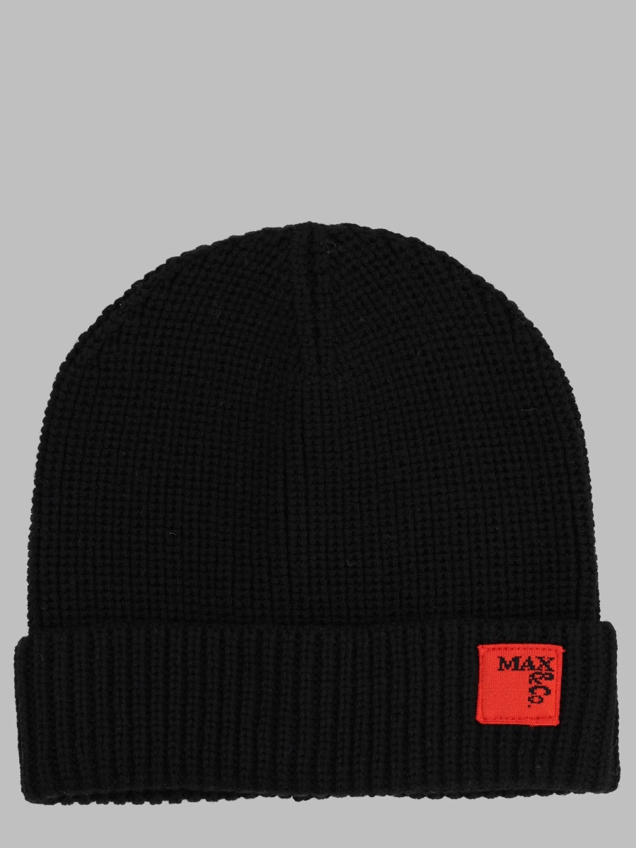 Max Co Max&co. Cappello In Black