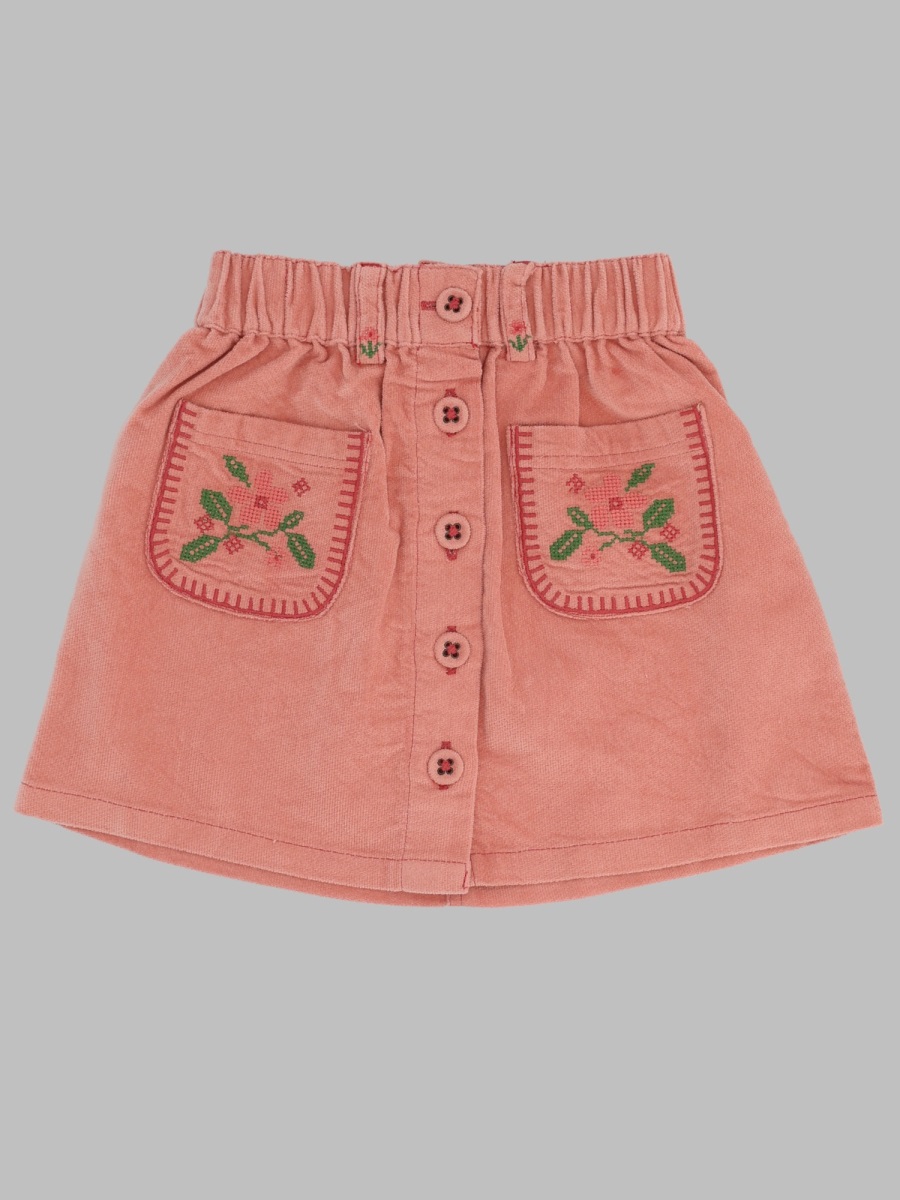 Emile IDA Emile & Ida Jupe Poches Fleurs Brodees