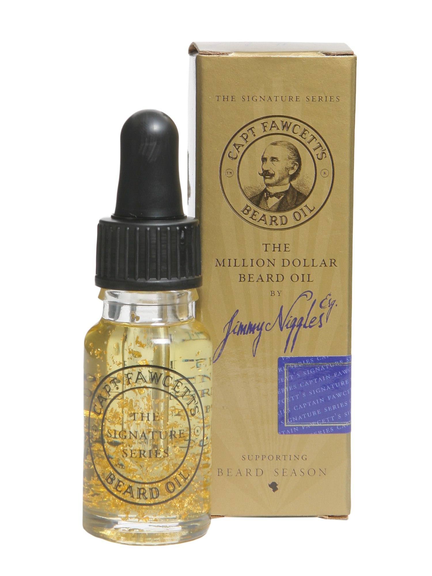 captain fawcett million dollar beard oil by jimmy niggles