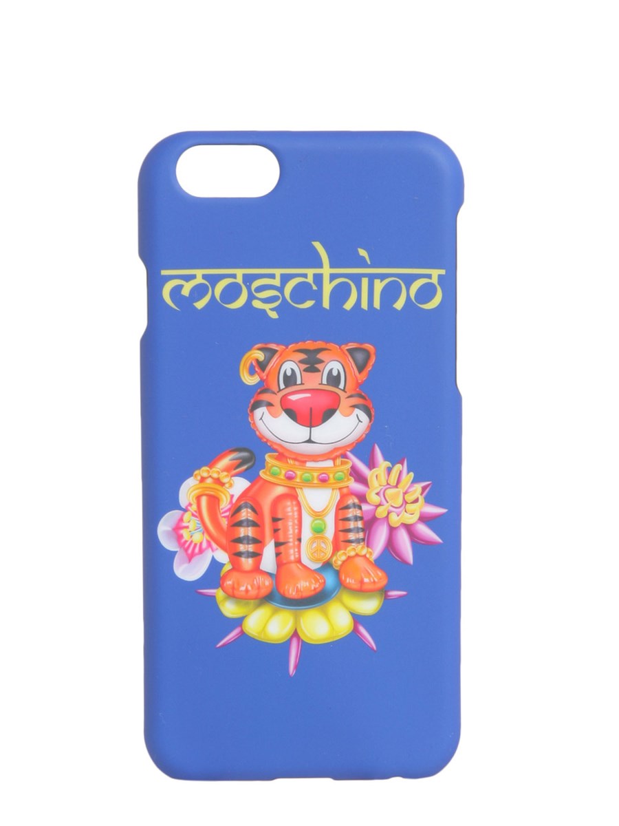 MOSCHINO COVER IPHONE 6/6S STAMPA TIGRE STILE INDIANO