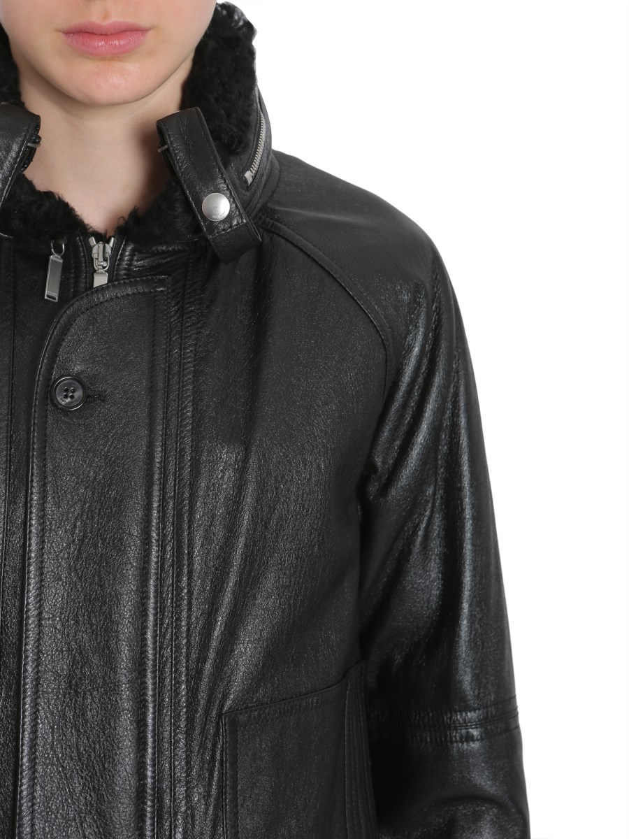 Saint laurent shearling bomber on sale jacket