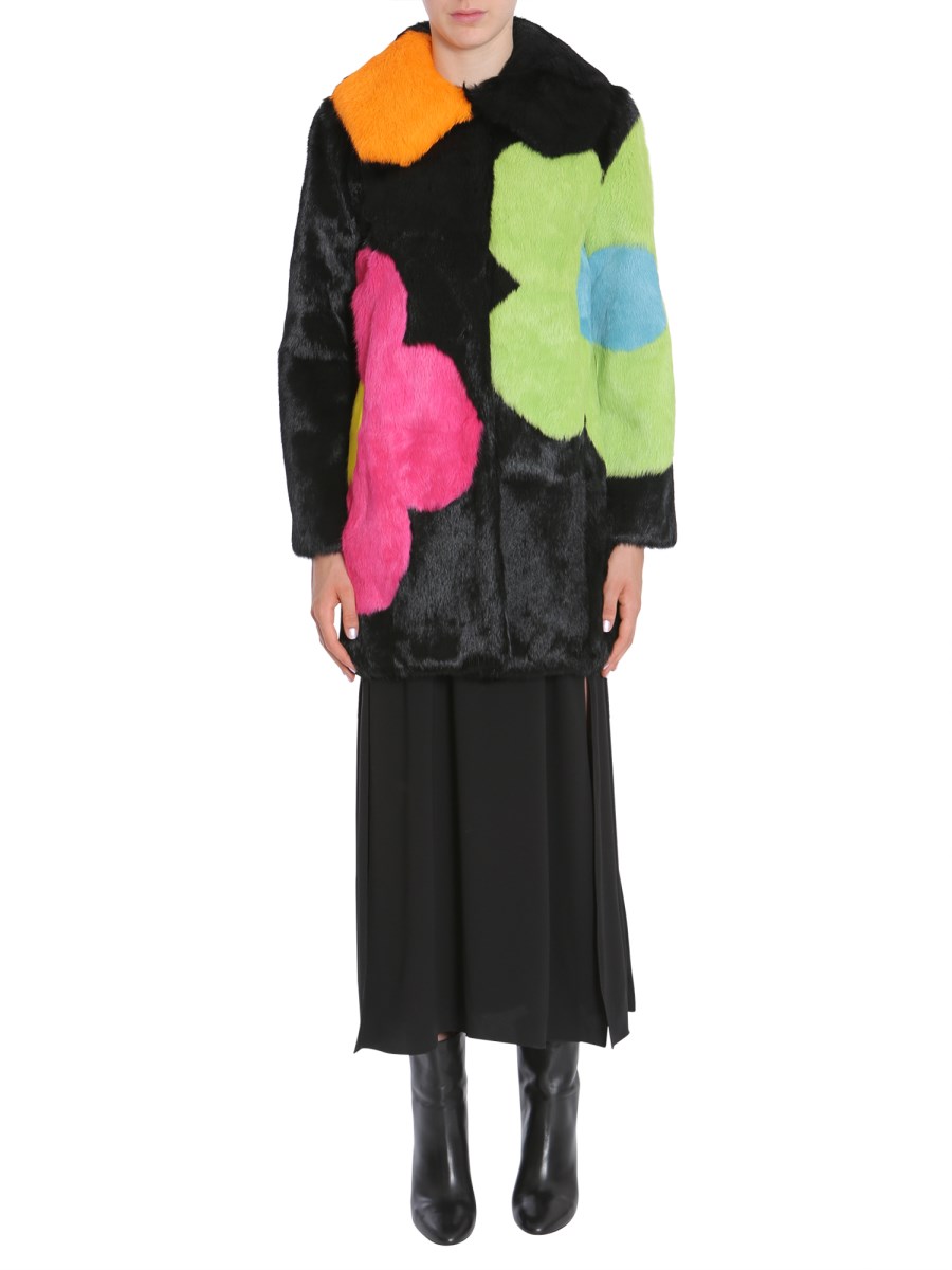 Moschino flower discount coat