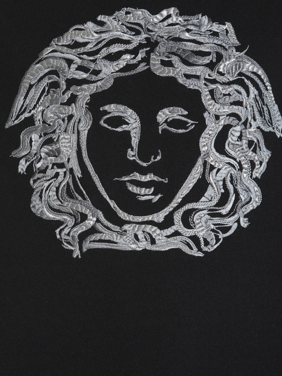 Versace★素敵！Medusa Renaissance Cotton Sweatshirt Versace Medusa Cotton Hoodie | Black | FARFETCH CA