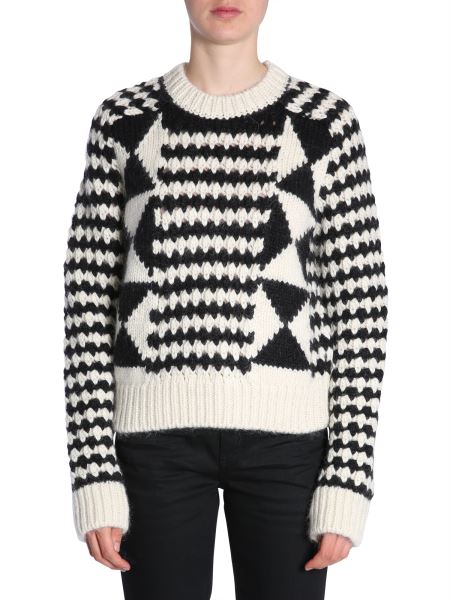saint laurent jumper womens white