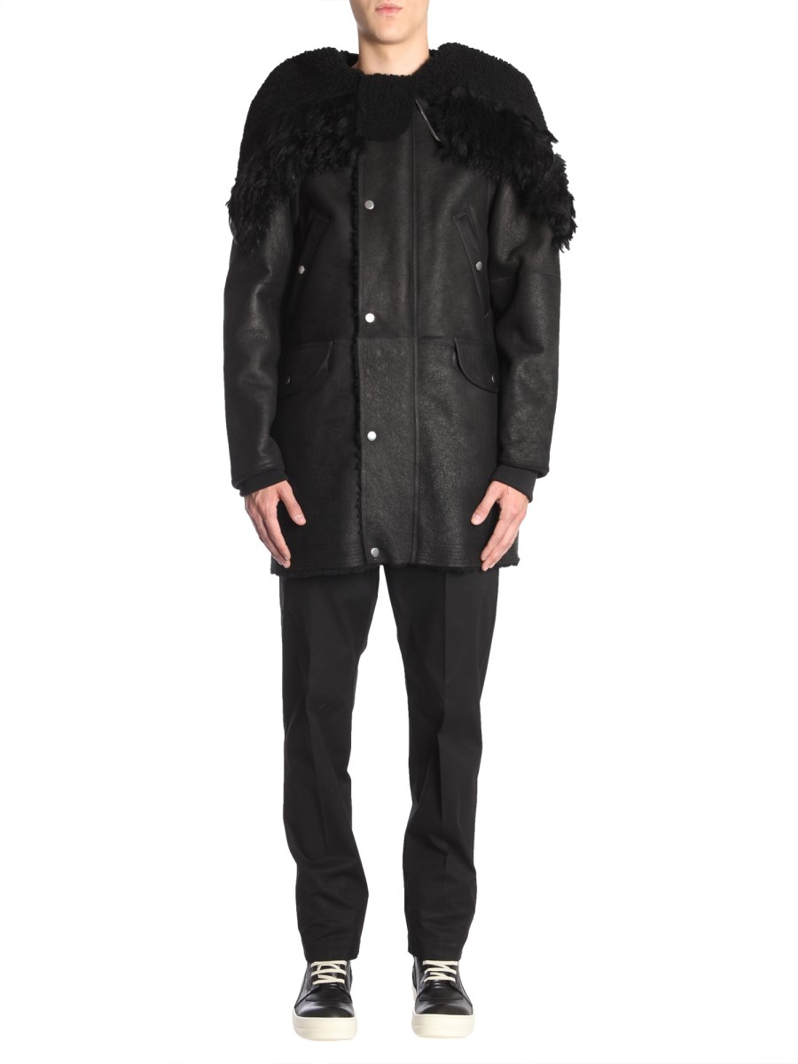 ジャケット・アウター Rick Owens 19F/W JUMBO PARKA BROTHER 50 RICK OWENS - HOODED MELTON WOOL JUMBO BROTHER PARKA - Eleonora Bonucci