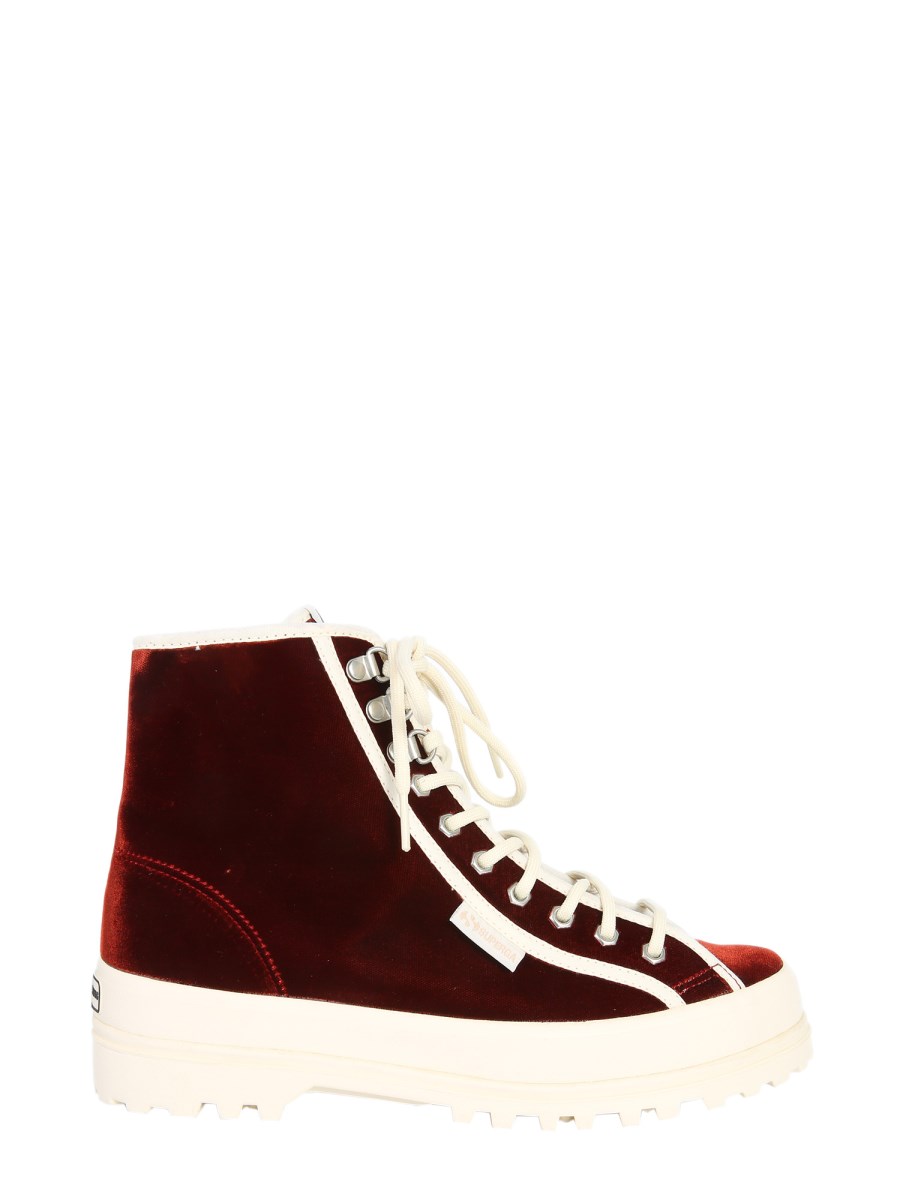 ALEXA CHUNG X SUPERGA HIGH TOP ALPINA VELVET SNEAKERS Eleonora