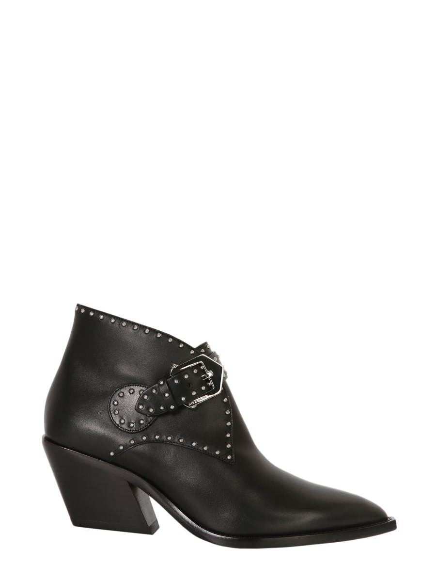 Givenchy elegant studded leather ankle clearance boots