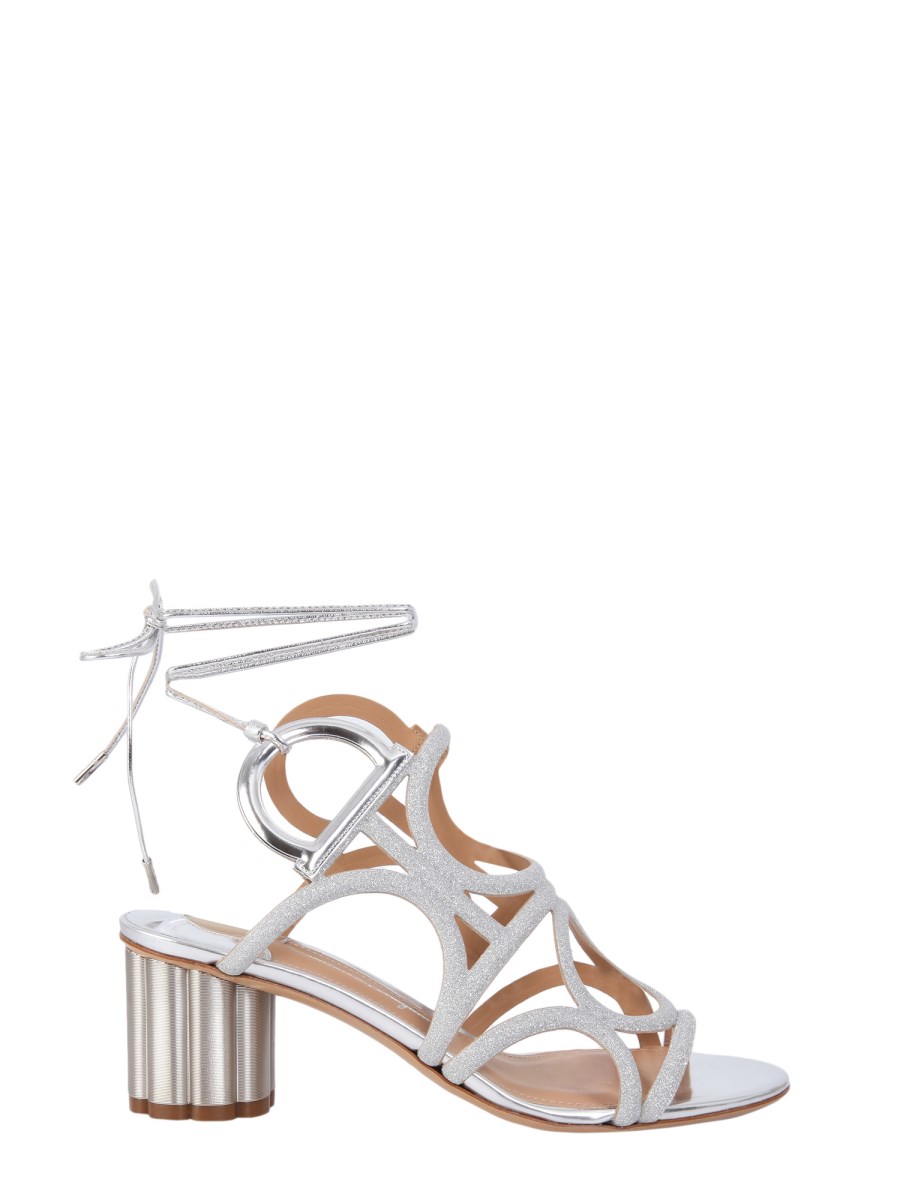 Ferragamo flower best sale heel sandal