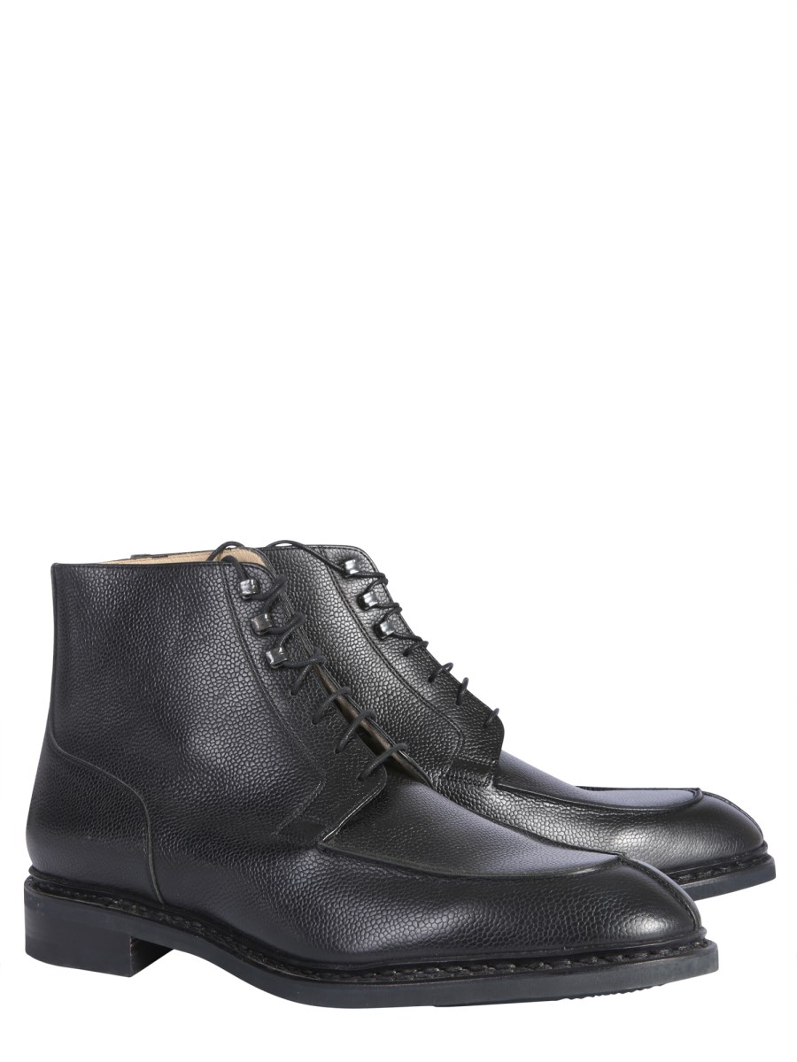 PARABOOT - SERIGNAN HIGH LACE-UP LEATHER BOOTS - Eleonora Bonucci
