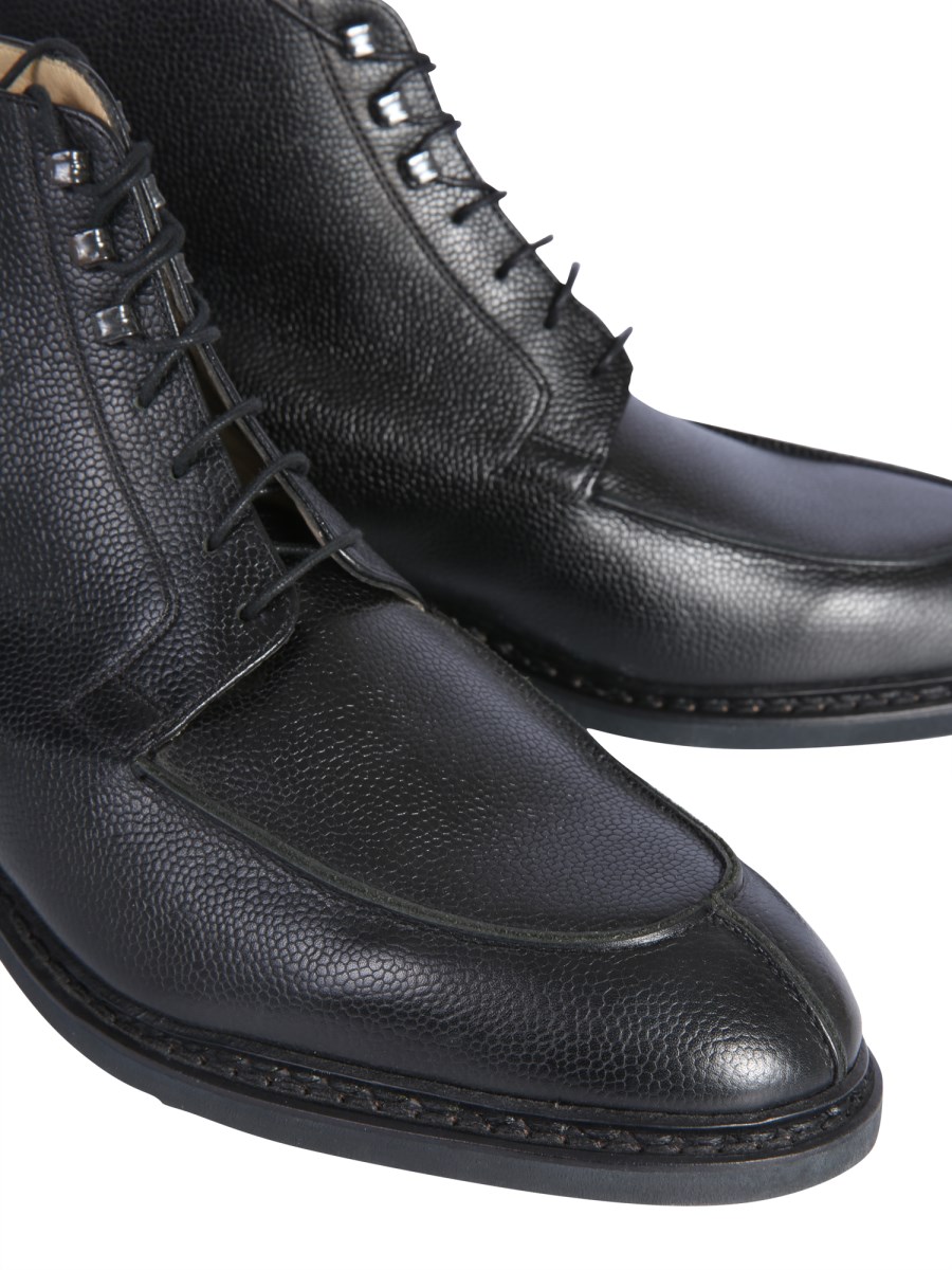 靴 Paraboot Serignan 8 PARABOOT - SERIGNAN HIGH LACE-UP LEATHER BOOTS - Eleonora Bonucci