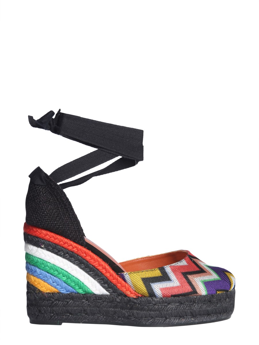 CASTANER CARINA CANVAS ZIG ZAG ESPADRILLES WITH WEDGE BY MISSONI Eleonora Bonucci