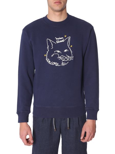 maison kitsune ancora tu sweatshirt