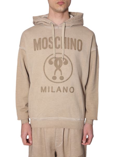 moschino hooded sweatshirt