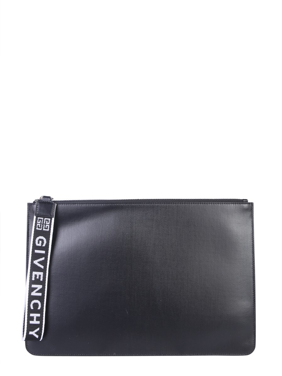 GIVENCHY - GIVENCHY 4G LARGE POUCH WITH ZIP AND WRIST STRAP - Eleonora  Bonucci