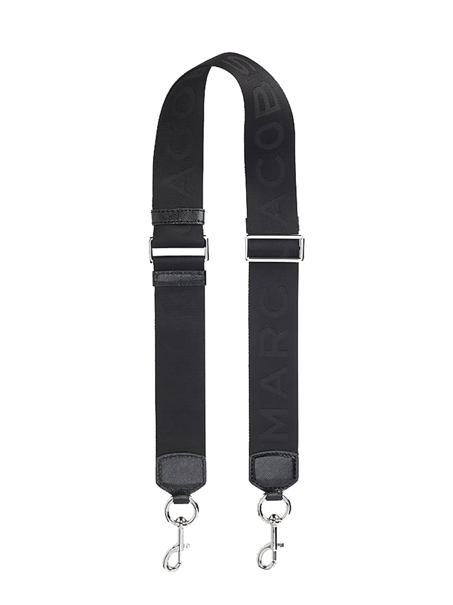 Marc Jacobs Black 'The Logo Webbing' Shoulder Strap