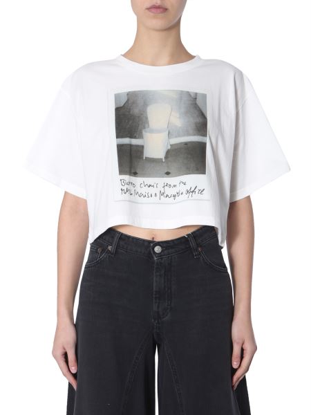 polaroid crop top sweatshirt