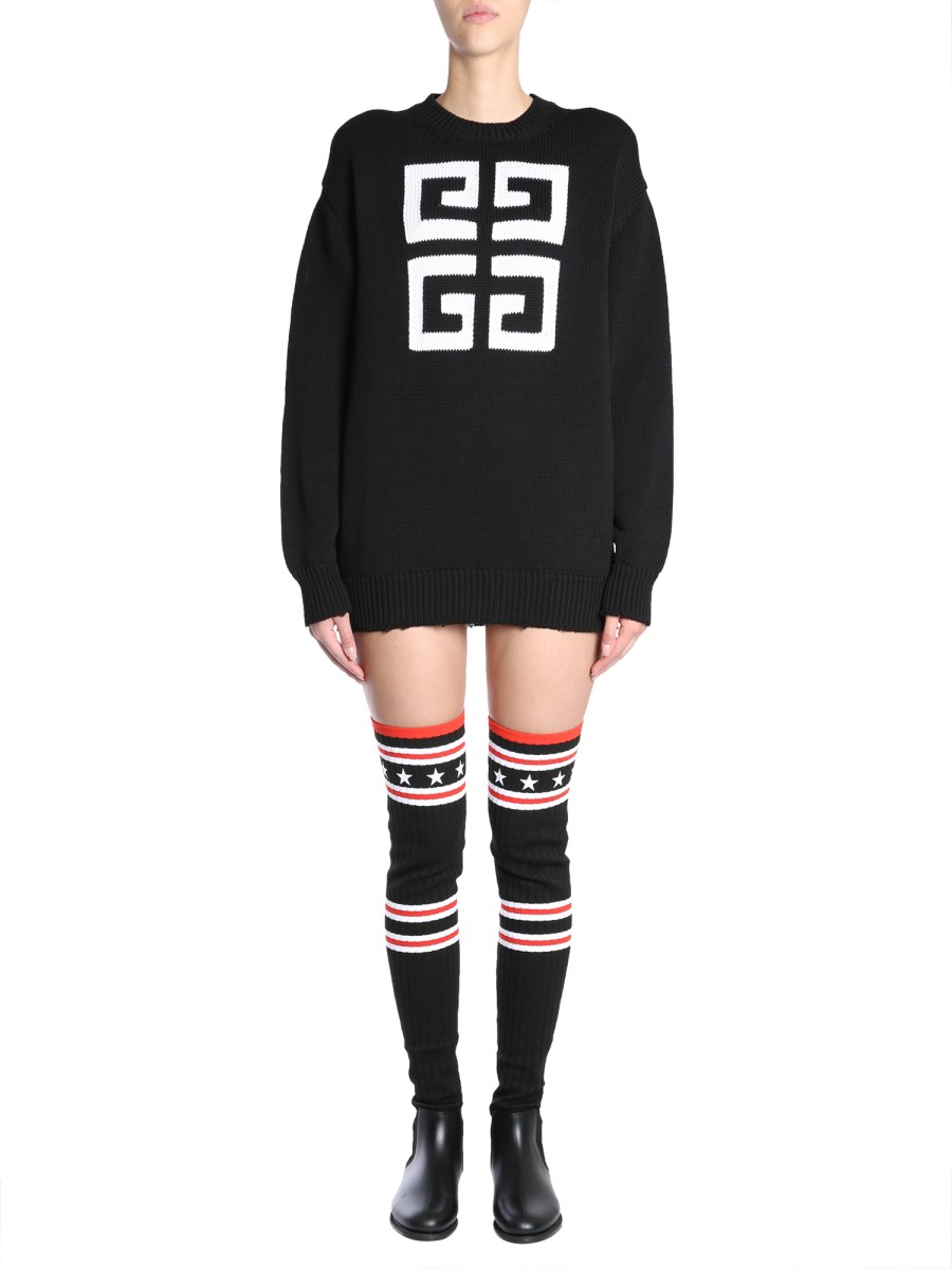 GIVENCHY COTTON SWEATER WITH 4G LOGO Eleonora Bonucci