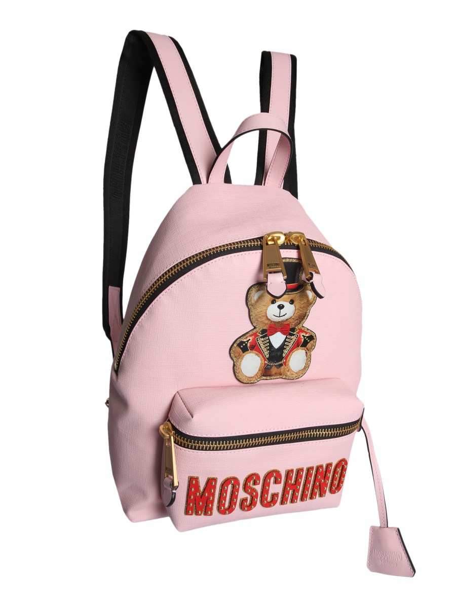 MOSCHINO - TEDDY BEAR BACKPACK IN LEATHER - Eleonora Bonucci