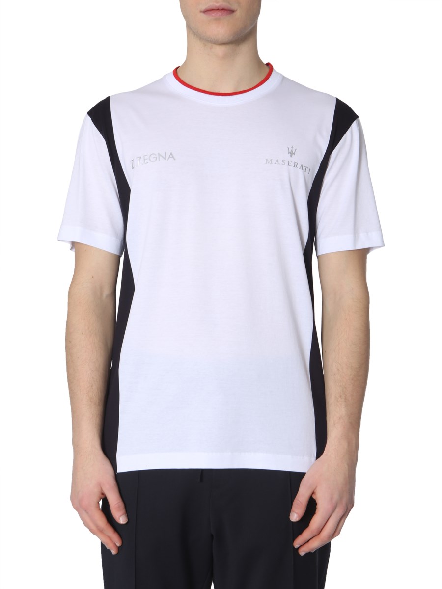 Zegna Off White Cotton T-Shirt