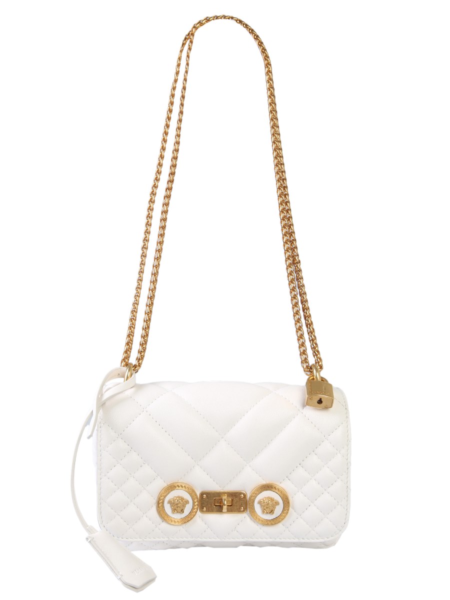 VERSACE SMALL ICON LEATHER SHOULDER BAG Eleonora Bonucci