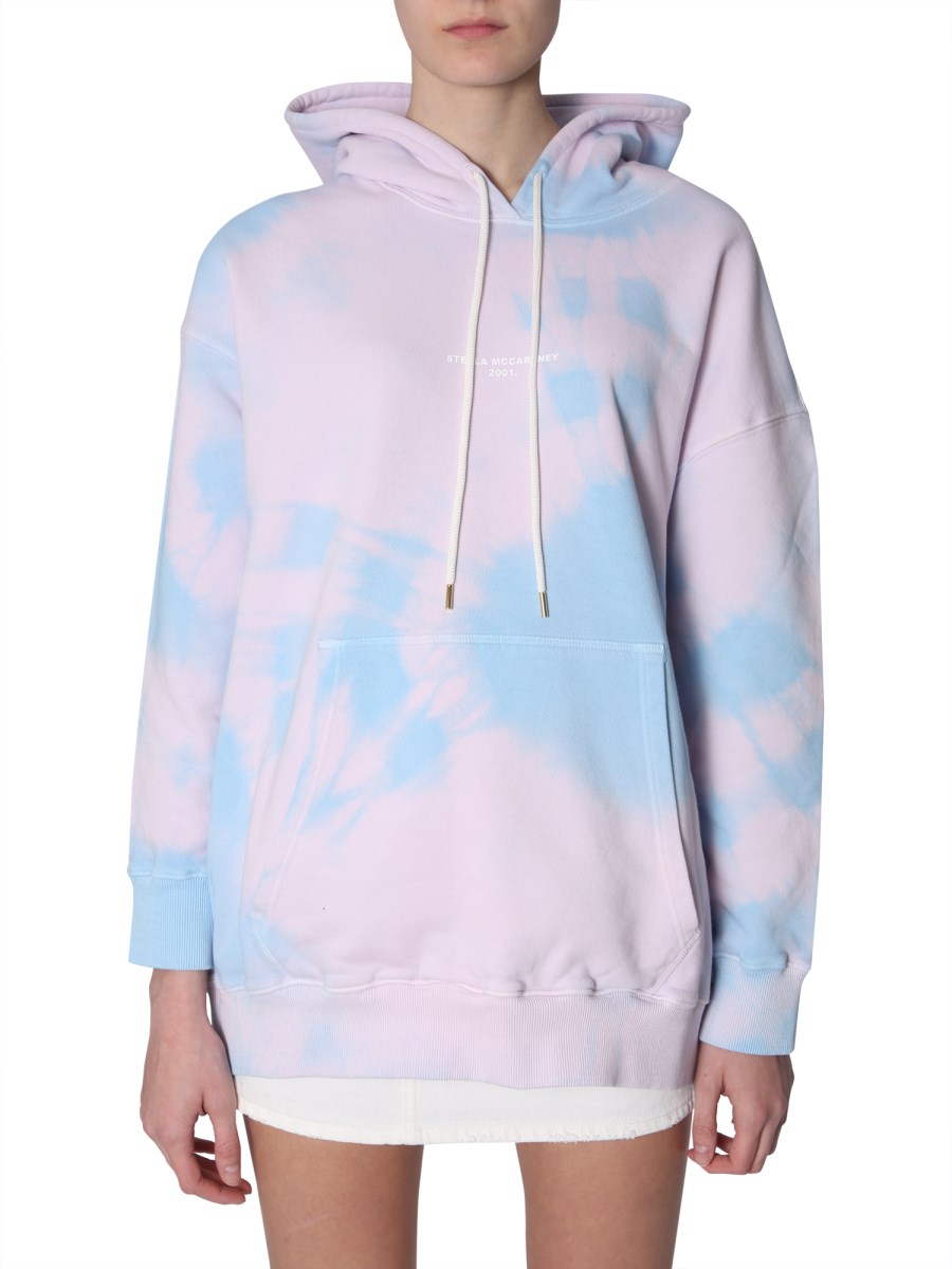 STELLA McCARTNEY TIE DYE COTTON HOODIE Eleonora Bonucci