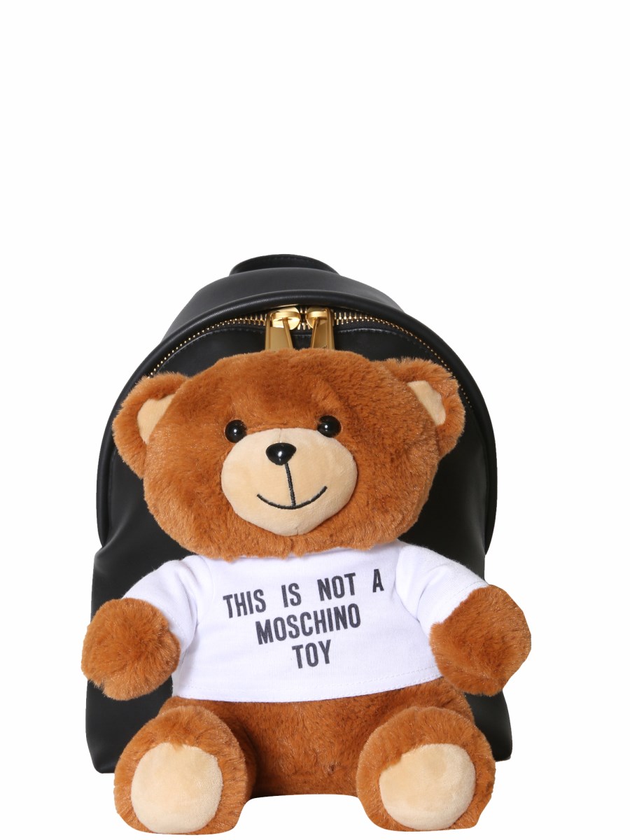 MOSCHINO TEDDY BEAR NAPPA LEATHER BACKPACK Eleonora Bonucci