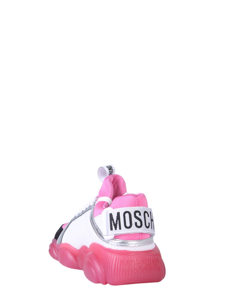 MOSCHINO TEDDY BEAR RUN SNEAKERS WITH STRAP Eleonora Bonucci