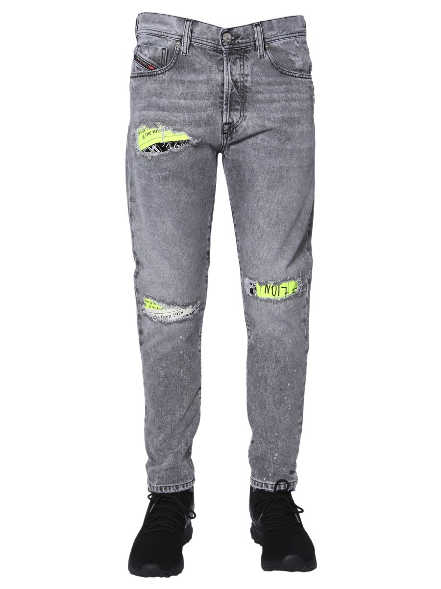 DIESEL X FEDEZ DXF MHARKY SLIM FIT JEANS Eleonora Bonucci