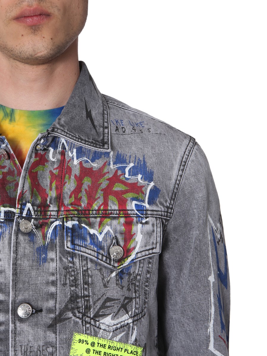 DIESEL X FEDEZ DXF NHILL DENIM JACKET Eleonora Bonucci