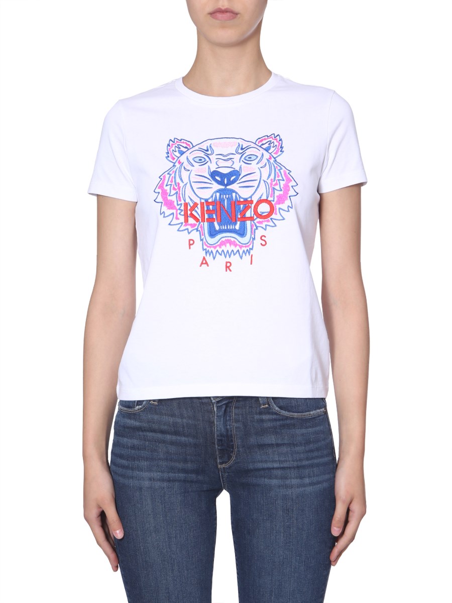 Maglietta kenzo store bianca donna