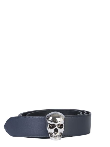 alexander mcqueen skull belt