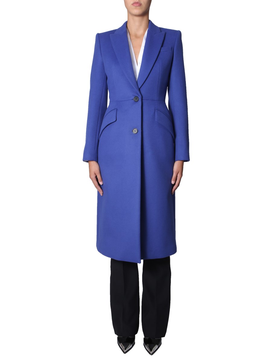 Alexander mcqueen hot sale wool coat