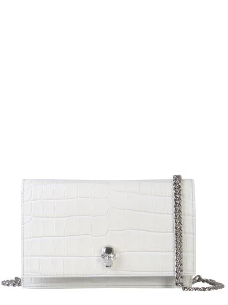 Alexander Mcqueen - Mini Coco Print Leather Skull Bag 