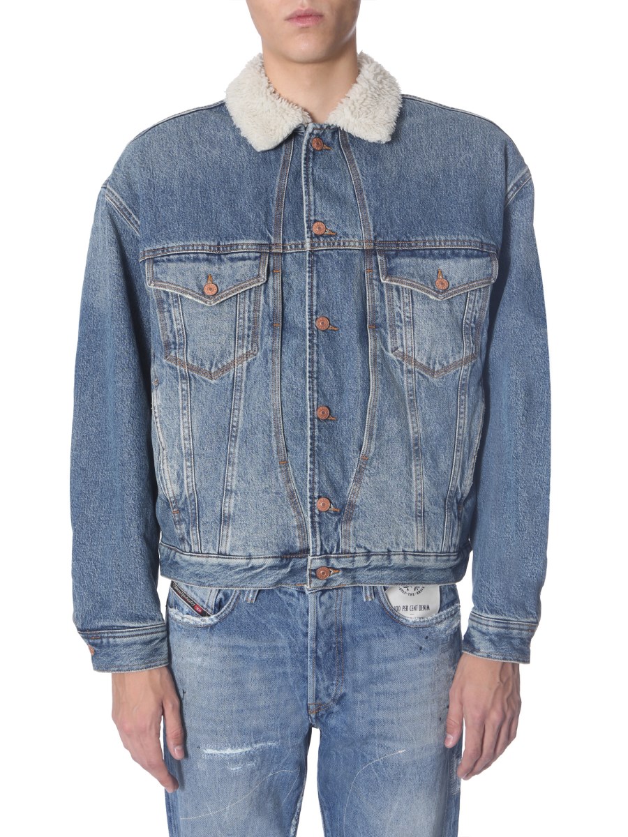 Diesel sherpa denim jacket hotsell