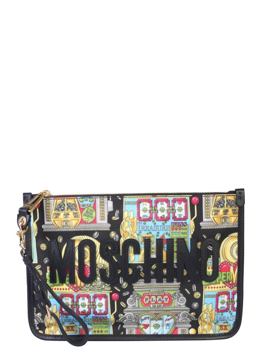 MOSCHINO SLOT MACHINE POLYESTER CLUTCH Eleonora Bonucci