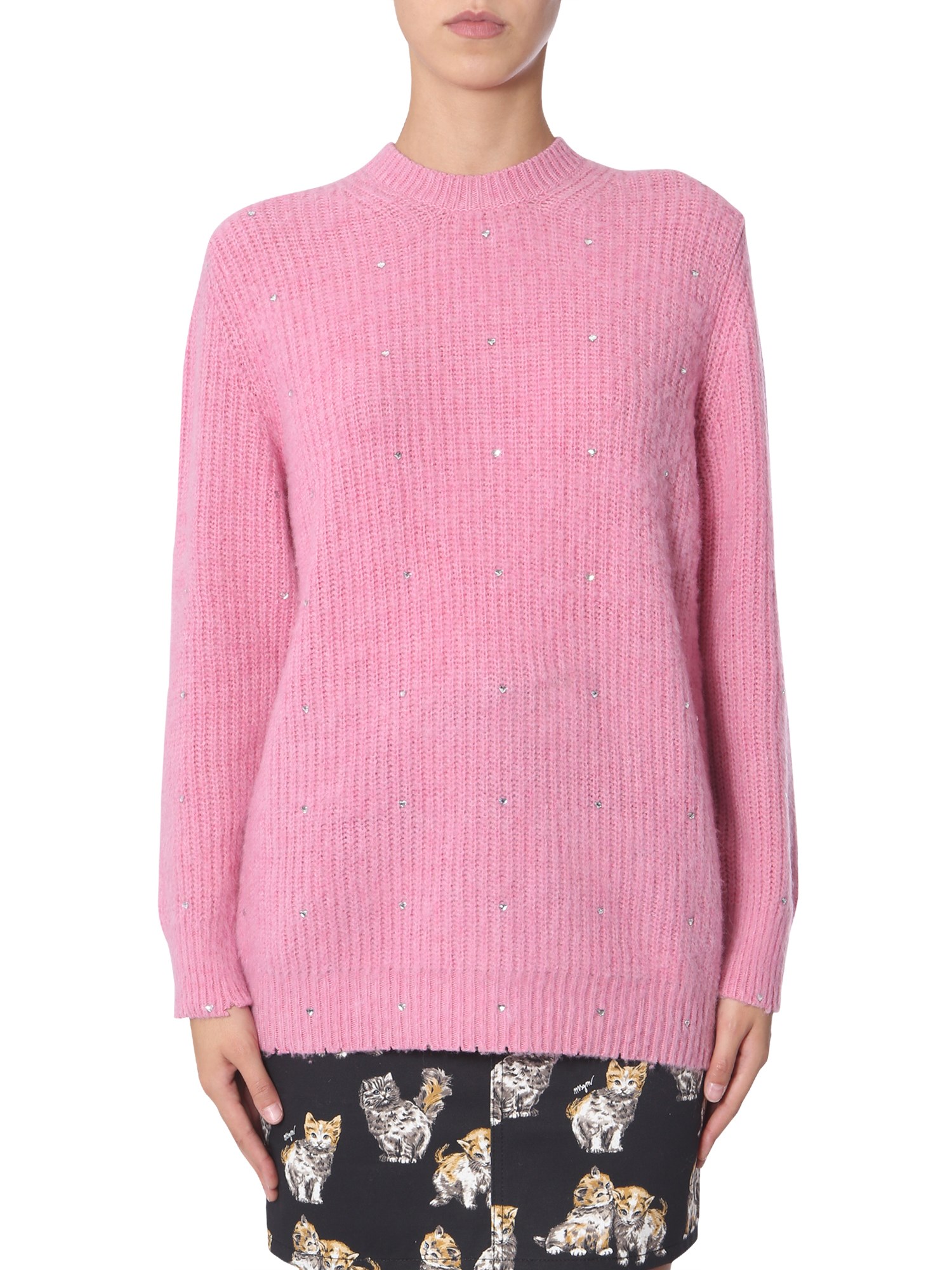 msgm crew neck sweater