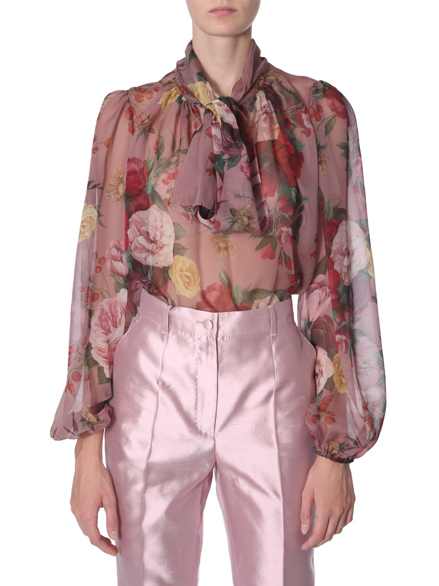 Dolce and gabbana floral blouse hotsell