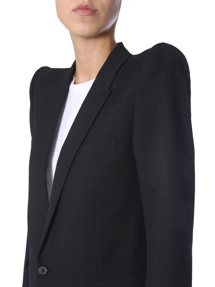 SAINT LAURENT - GABARDINE JACKET WITH PAGODA-SHOULDER - Eleonora