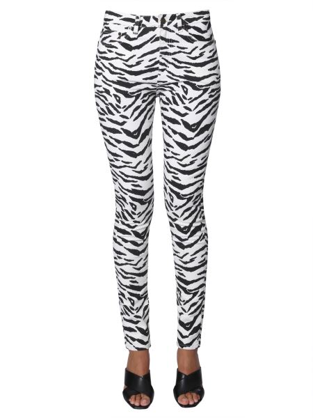 zebra print jeans womens