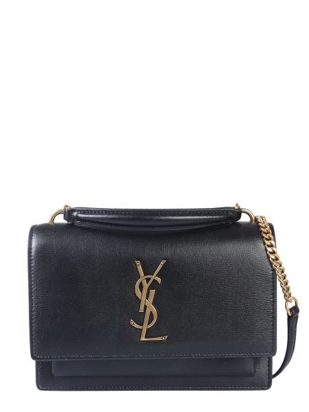 Saint Laurent - Mini Sunset Leather Shoulder Bag