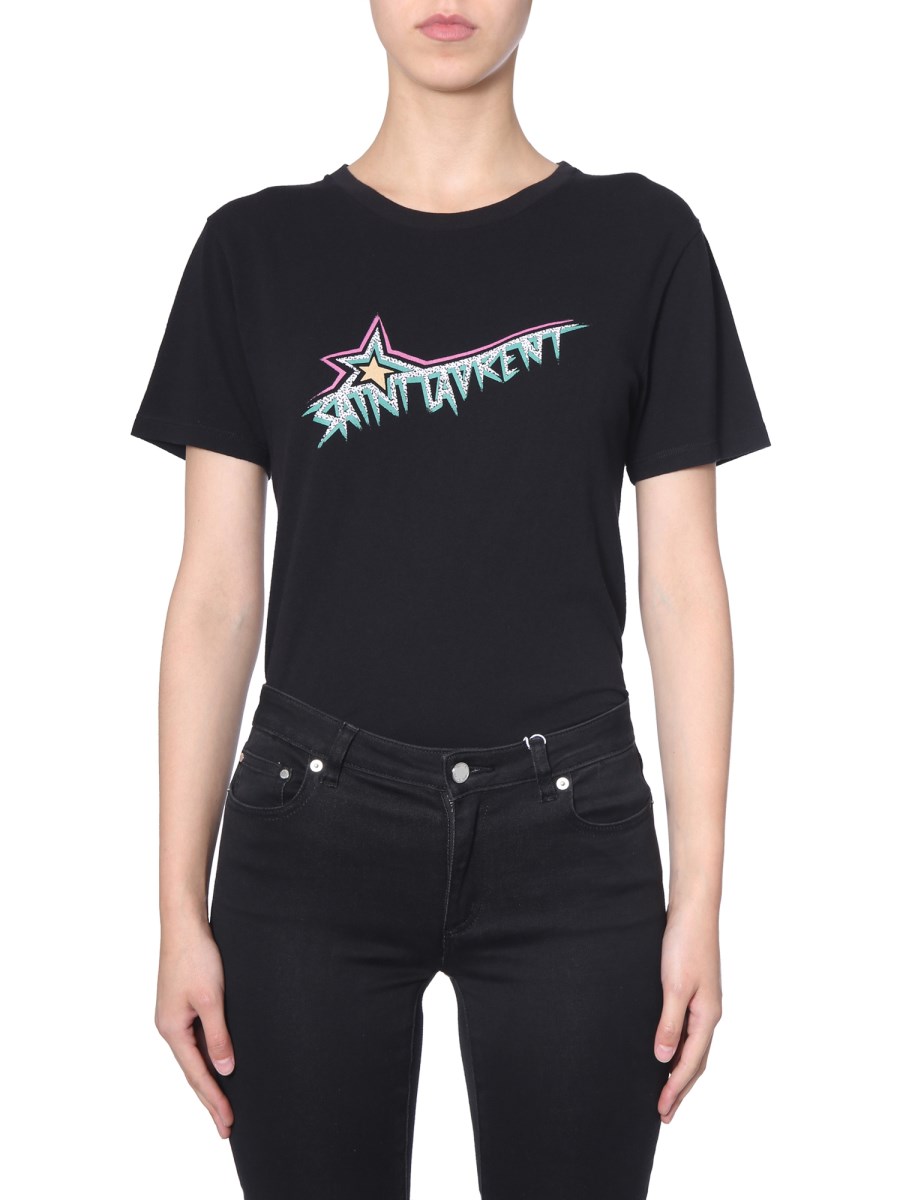 Saint laurent star t sales shirt