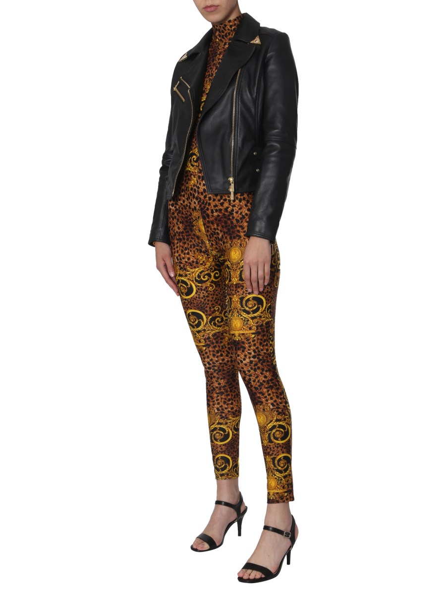 VERSACE - TULLE TIGHTS WITH LA GRECA PRINT - Eleonora Bonucci