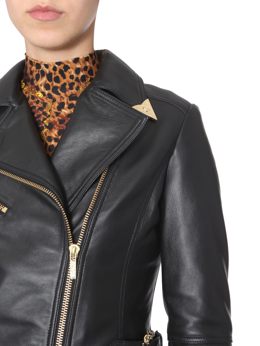 Versace jeans sale couture leather jacket