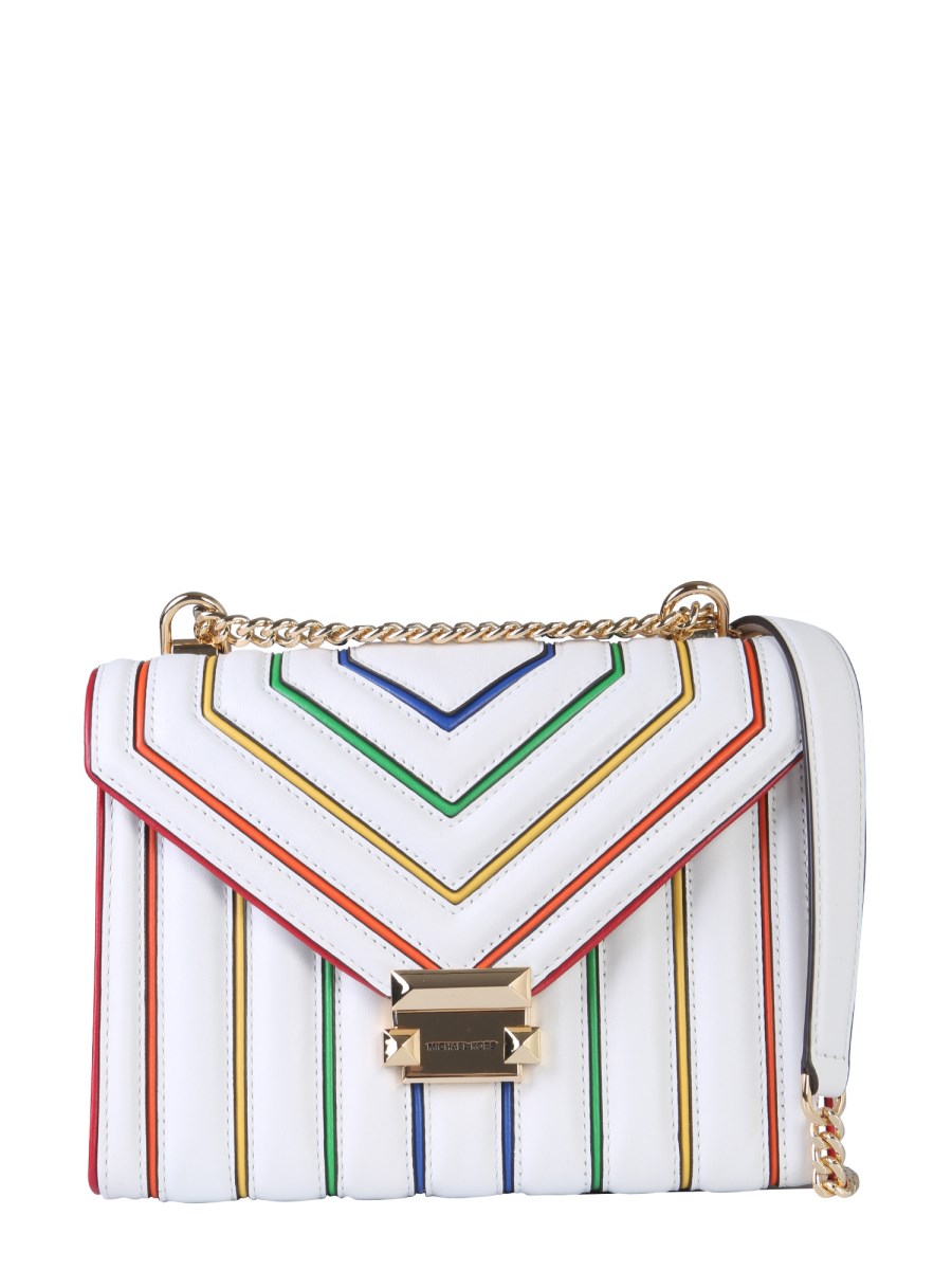 MICHAEL BY MICHAEL KORS WHITNEY RAINBOW QUILTED LEATHER BAG