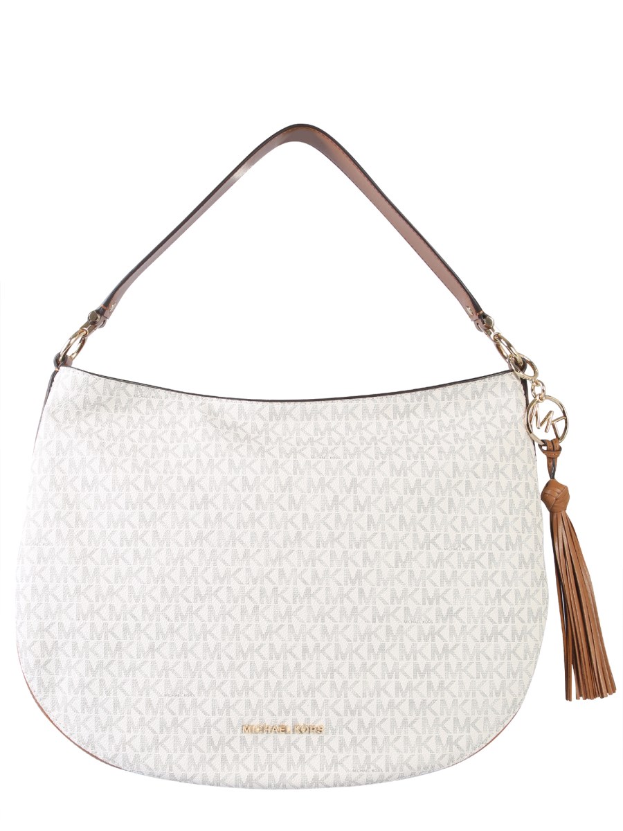 MICHAEL BY MICHAEL KORS MEDIUM BROOKE COATED CANVAS SHOULDER BAG WITH LOGO Eleonora Bonucci