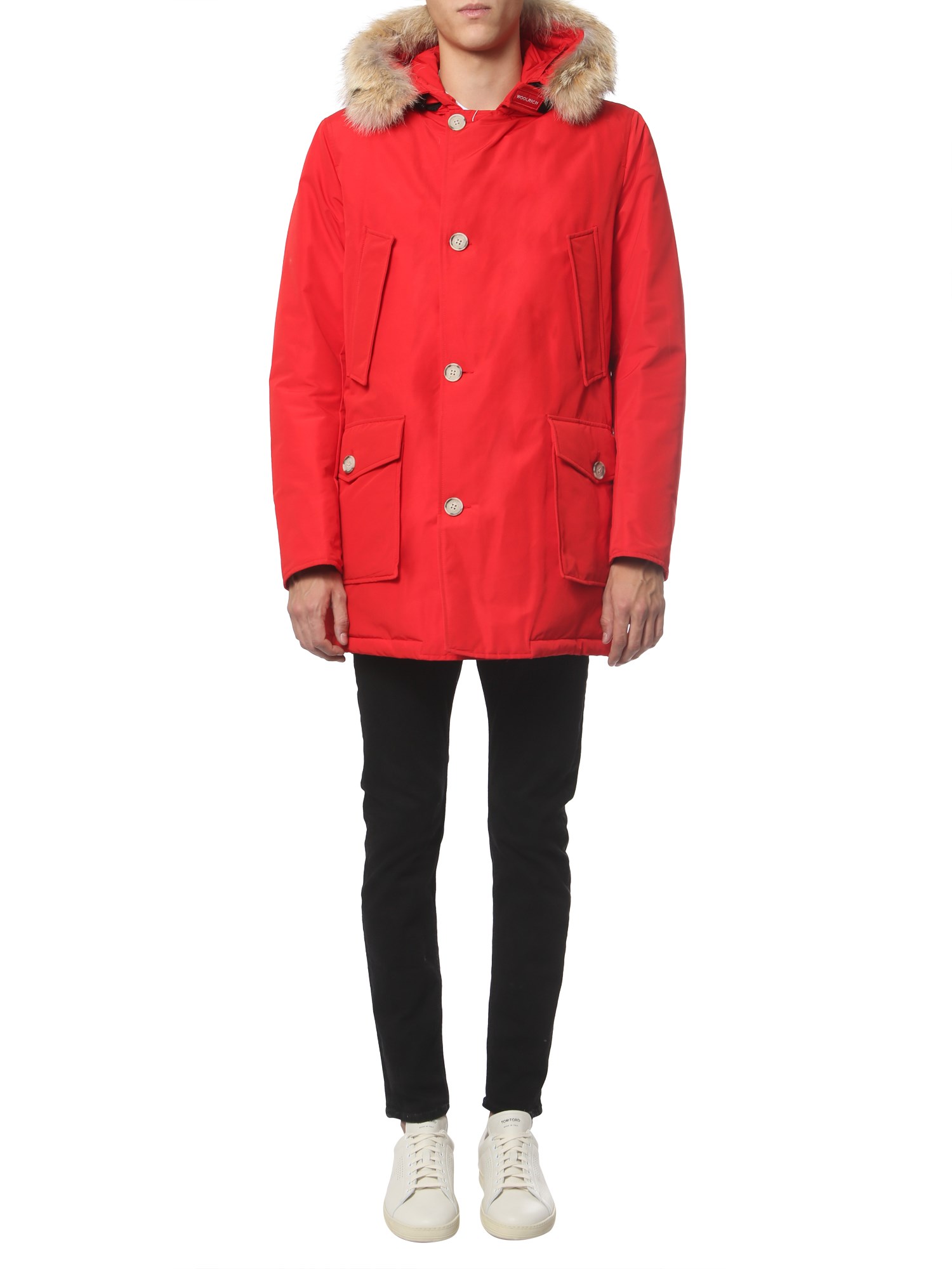 Woolrich Red Multi-pocket Arctic Parka In Red