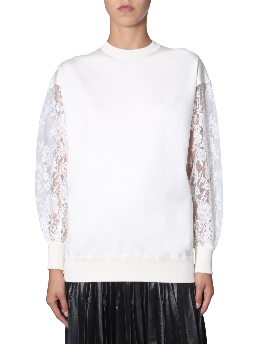 GIVENCHY MAGLIA OVERSIZE FIT CON MANICHE IN PIZZO